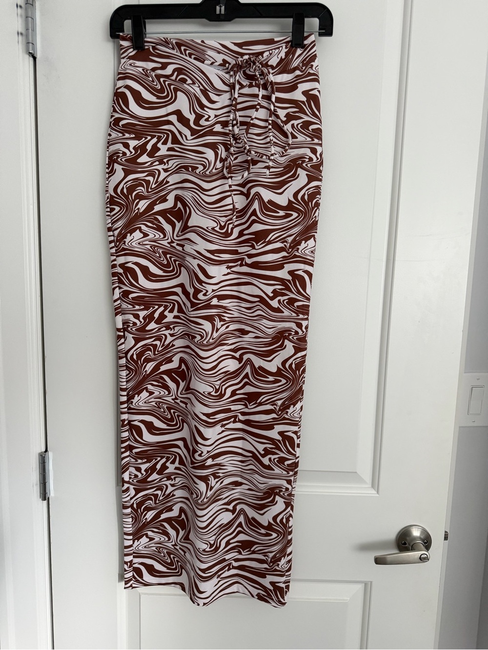 Princess Polly Brown & White Swirl Maxi Skirt